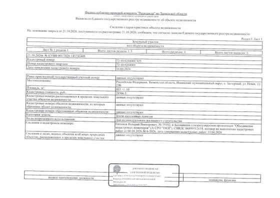 Аренда земельного участка 8 сот., ИЖС, п. Заозерный, Тюменская обл.