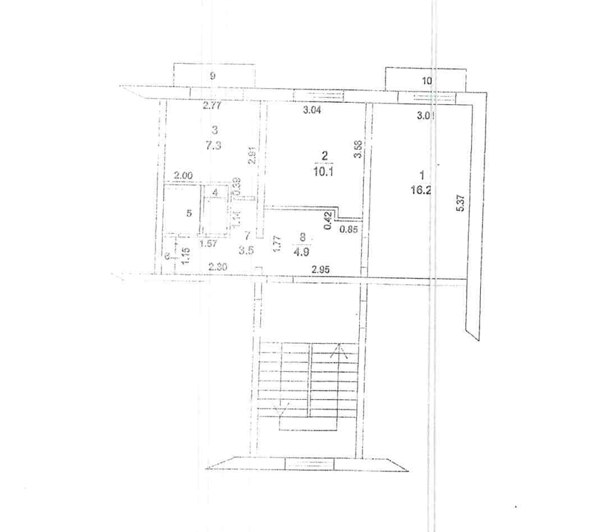 Квартира 45,2 м², п. Клюквенный, Московская обл.