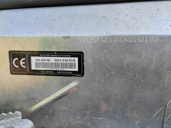 Снегоход SKI-DOO Skandic WT, 2012
