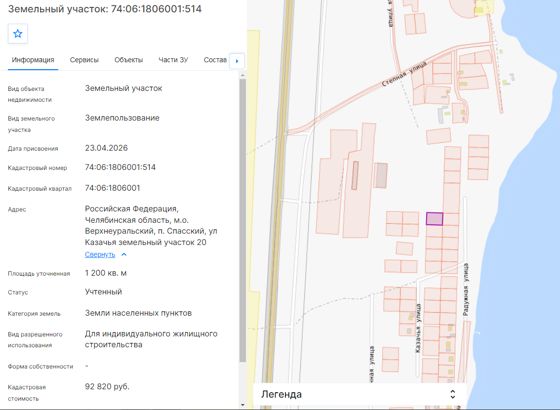Аренда земельного участка 12 сот., ИЖС, Челябинская обл.
