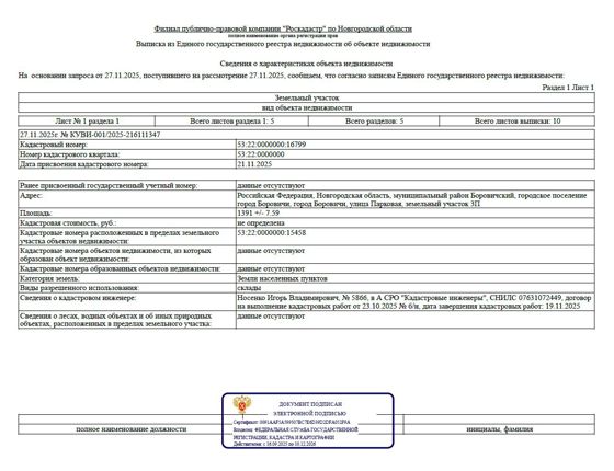 Аренда земельного участка 14 сот., Боровичи