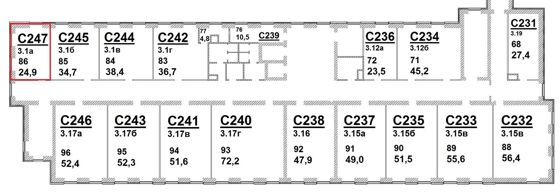 Аренда нежилого помещения 24,9 м², Тольятти