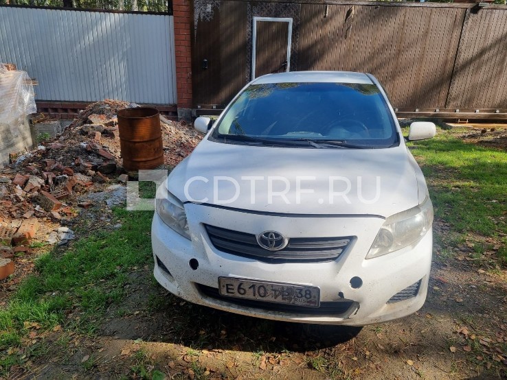 Легковой автомобиль, марка: TOYOTA COROLLA, год изготовления: 2008, цвет: Белый, VIN: JTNBV58E10J047390, ПТС: 77 УА 961556, г/н: Е610ТР38, модель двигателя: 12R, тип двигателя: Бензиновый, двигатель №: 0321814, мощность двигателя, л. с. (кВт): 124 (91), рабочий объем двигателя, куб. см: 1598, кузов №: JTNBY58E10J047390, экологический класс: Четвёртый, разрешенная максимальная масса 1760 кг, масса без нагрузки 1225 кг, вид собственности: индивидуальная.
Тех. описание: Автомобиль не на ходу — коро